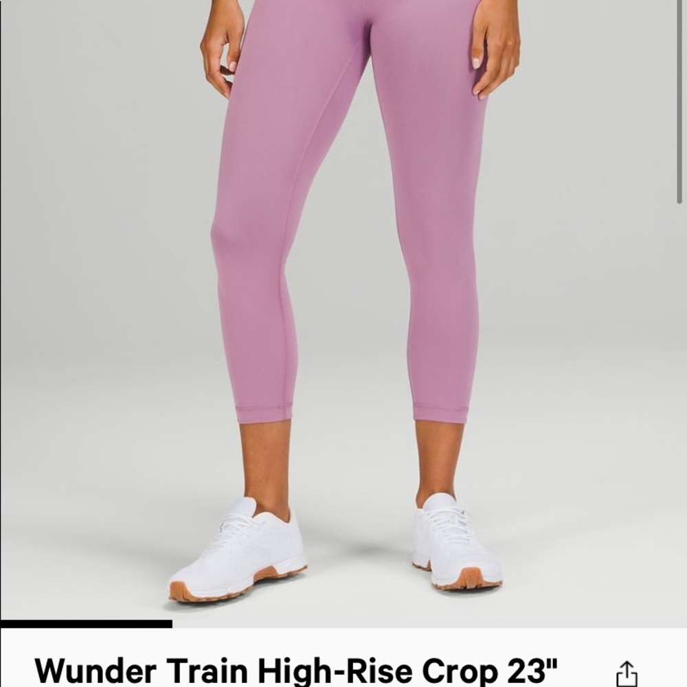 NWT LULULEMON WUNDER TRAIN CROP 23”